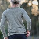 Blouse Clarisse - Jersey brodé kaki - Quintessence