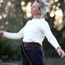 Blouse Clarisse - Maille côtelée ivoire - Quintessence