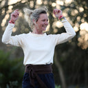 Blouse Clarisse - Maille côtelée ivoire - Quintessence