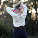 Blouse Clarisse - Maille côtelée ivoire - Quintessence