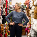 Blouse Clarisse - Viscose/lin bleu navy - Quintessence