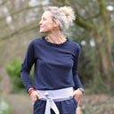 Blouse Clarisse Viscose/lin marine | Quintessence