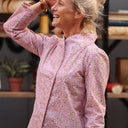 Blouse Dorine manches longues — Coton Herbier rose ancien - Quintessence