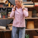 Blouse Dorine manches longues — Coton Herbier rose ancien - Quintessence