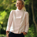 Blouse Dorine manches longues — Popeline de coton rose poudré - Quintessence