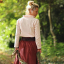 Blouse Dorine manches longues — Popeline de coton rose poudré - Quintessence