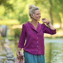Blouse Dorine modal framboise - Quintessence