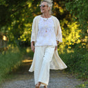 Blouse Emeline en broderie poétique ivoire | Quintessence