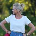 Blouse Emeline en double gaze coton blanche | Quintessence