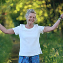 Blouse Emeline en double gaze coton blanche | Quintessence