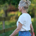 Blouse Emeline en double gaze coton blanche | Quintessence