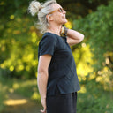 Blouse Emeline en lin noir | Quintessence