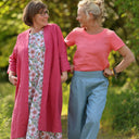Blouse Emeline en lin rose corail - Quintessence