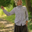 Blouse Émilie – Coton imprimé Dentelle épicée - Quintessence