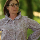 Blouse Émilie – Coton imprimé Dentelle épicée - Quintessence