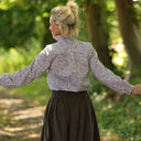 Blouse Émilie – Coton imprimé Dentelle épicée - Quintessence