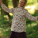 Blouse Émilie – Coton imprimé Fleurs nomades - Quintessence