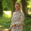 Blouse Émilie – Coton imprimé Fleurs nomades - Quintessence