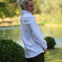 Blouse Émilie – Coton lavé plumetis blanc cassé - Quintessence