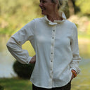 Blouse Émilie – Double gaze de coton ivoire - Quintessence