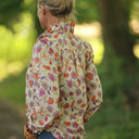 Blouse Émilie – Satin de coton Parfum de printemps - Quintessence