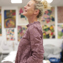 Blouse Fantine - Broderie parme - Quintessence