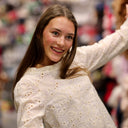 Blouse Fantine - Coton ivoire brodé relief - Quintessence