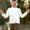 Blouse Fantine - Coton ivoire brodé relief - Quintessence