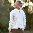 Blouse Fantine - Coton ivoire brodé relief - Quintessence