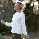 Blouse Fantine - Coton ivoire brodé relief - Quintessence