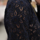 Blouse Fantine - Dentelle bleu marine - Quintessence