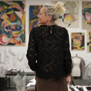 Blouse Fantine - Dentelle noire - Quintessence