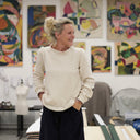 Blouse Fantine - Double gaze de coton écru brodé - Quintessence