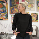 Blouse Fantine - Ebène brodée - Quintessence