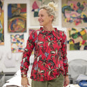 Blouse Fantine - Jungle écarlate - Quintessence