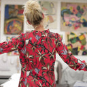 Blouse Fantine - Jungle écarlate - Quintessence