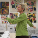 Blouse Fantine - Viscose lin - Vert prairie - Quintessence