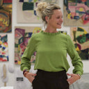 Blouse Fantine - Viscose lin - Vert prairie - Quintessence