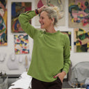 Blouse Fantine - Viscose lin - Vert prairie - Quintessence