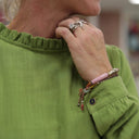 Blouse Fantine - Viscose lin - Vert prairie - Quintessence