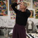 Blouse Fantine - Viscose/lin noir - Quintessence