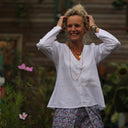 Blouse Flora - lin blanc - Quintessence