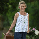 Blouse Florence – Coton Herbier brodé - Quintessence
