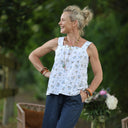 Blouse Florence – Coton Herbier brodé - Quintessence