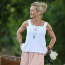 Blouse Florence – Double gaze de coton blanche - Quintessence