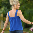 Blouse Florence – Double gaze de coton majorelle - Quintessence