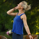 Blouse Florence – Double gaze de coton majorelle - Quintessence