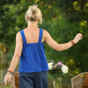 Blouse Florence – Double gaze de coton majorelle - Quintessence