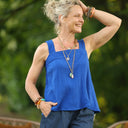 Blouse Florence – Double gaze de coton majorelle - Quintessence