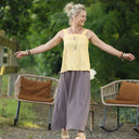 Blouse Florence – Lin chiné jaune doux - Quintessence